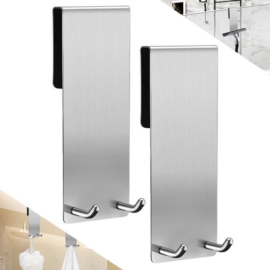 2 stuks handdoekhaken douche ophanghaken douchehaken zonder boren