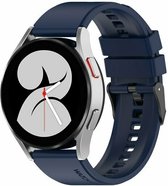 By Qubix 20mm - Siliconen gesp bandje - Donkerblauw - Geschikt voor Huawei watch GT 2 (42mm) - Huawei watch GT 3 (42mm) - Huawei watch GT 3 Pro (43mm)