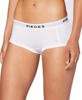 Pieces 4-Pack Dames shorts - Solid - S - Wit.