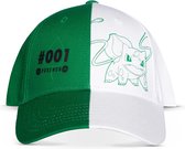 Pokémon - Bulbasaur Baseball Pet - Verstelbaar - Groen/Wit