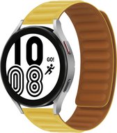 By Qubix 22mm - Siliconen Loop bandje - Geel - Huawei Watch GT 2 - GT 3 - GT 4 (46mm) - Huawei Watch GT 2 Pro - GT 3 Pro (46mm)