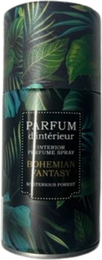 Interieurparfum "Bohemian Fantasy" - Set van 2 - Groen / Zwart - Metaal / Kunststof - 250 ml - Huisspray - Interieur - Woning - Geur - Wonen - Schoonmaken