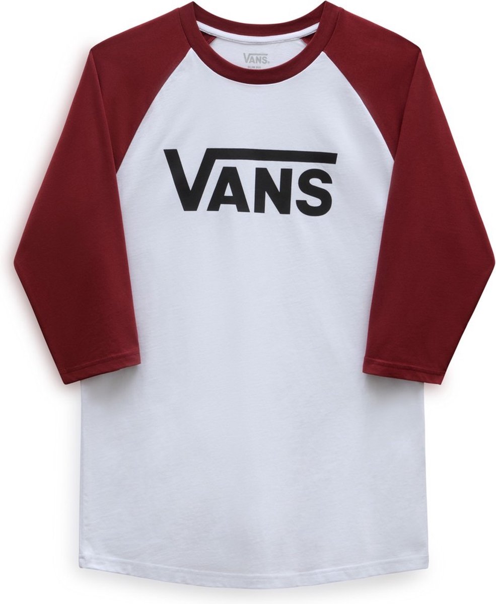 Vans Herren T-Shirt Mn Vans Classic Raglan -Syrah-XS Wit