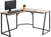 Bureau d'angle Cosmo Casa - Bureau d'ordinateur - Table de travail - Ajustable - Bois - 76x175x100cm