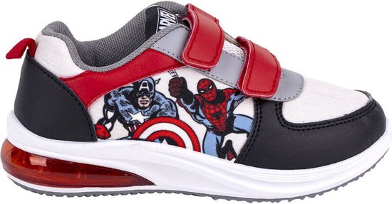 Sportschoenen met LED The Avengers Velcro Zwart - 25