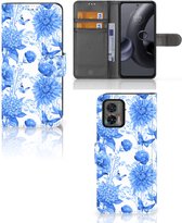 Hoesje voor Motorola Edge 30 Neo Flowers Blue