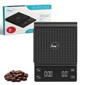 SOEM® Koffie weegschaal met Timer - Barista Weegschaal - Digitale Keukenweegschaal - Precisieweegschaal - Barista _ incl. batterijen