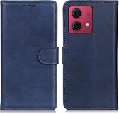 Coverup Luxe Book Case - Geschikt voor Motorola Moto G84 Hoesje - Blauw