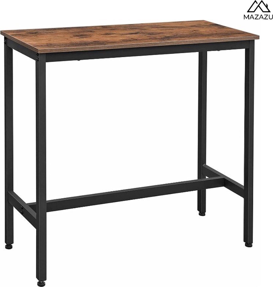 MIRA Home Bartafel Smalle eettafel Vintage Spaanplaat ‎100x40x90 bol