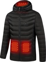 Livano Verwarmde Jas - Heating Jacket - Thermo Jas - Elektrische Kleding - Jas Met Verwarming - Met Capuchon - Heren - Maat S