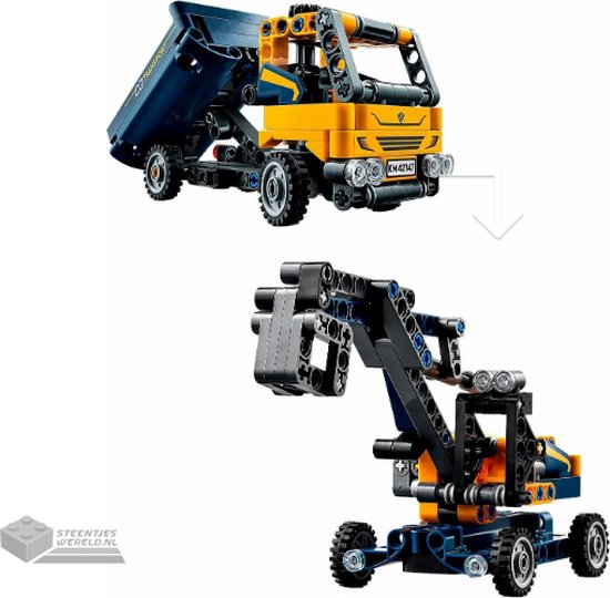 LEGO Technic Kiepwagen, 2in1 Bouwvoertuigen Speelgoed - 42147 - LEGO