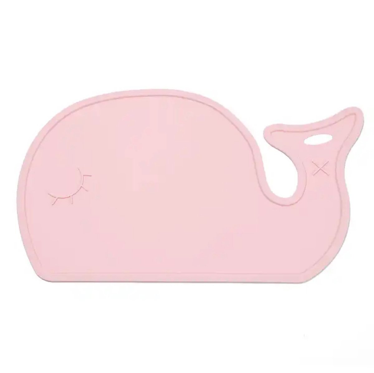 Siliconen Placemat Kinderen – Walvisvorm – Antislip – Roze – BPA-vrij – Duurzame Kinder Placemat voor Eettafel en Hoge Stoel
