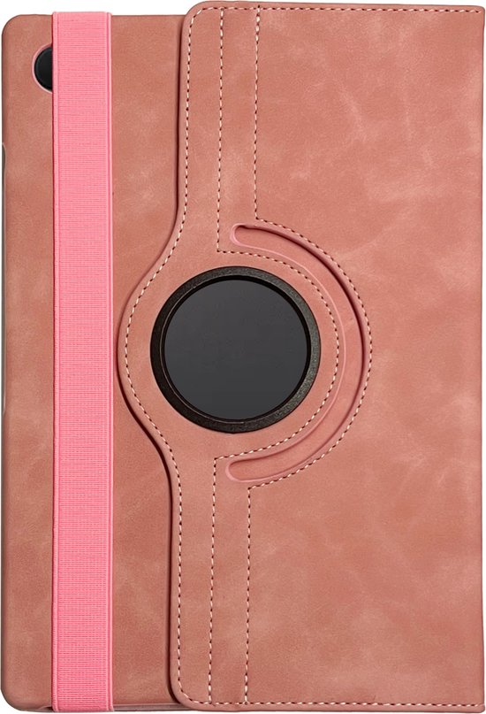 Casemania Étui pour Samsung Galaxy Tab A9 Plus (11 pouces 2023) Pink - Étui rotatif pour tablette