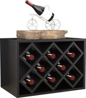 Casier à vin empilable, plusieurs pièces côte à côte ou superposées - cave à vin 8 bouteilles - utilisable horizontalement ou verticalement