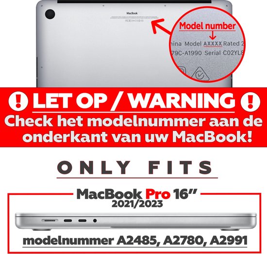 Lunso - housse - MacBook Pro 16 pouces (2021) - Transparent Brillant