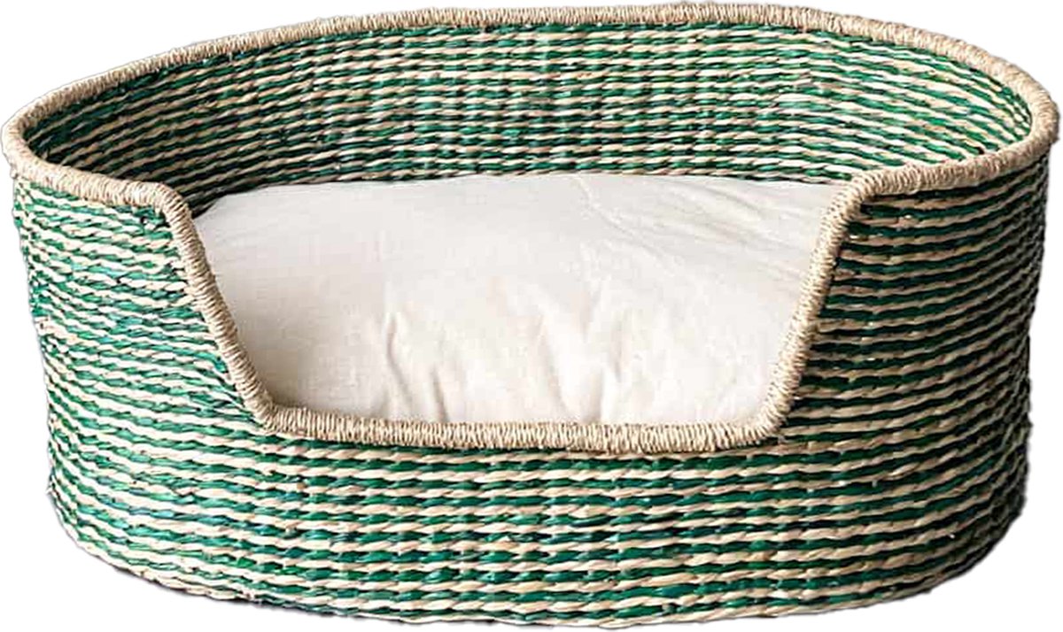 Maurette Hondenmand - 95x65x30 - Hondenbed uit Duurzame Materialen - met Uitneembaar Hondenkussen - Large - Valencia