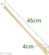 ESTARK® Schoenlepel - Bamboe Schoenlepel - Houten Shoe Horn - Extra lange schoenlepel XL - 45CM hoog - Stevig Bamboo - Sterk en van hoge kwaliteit! - Duurzaam - 45 cm - Bamboe