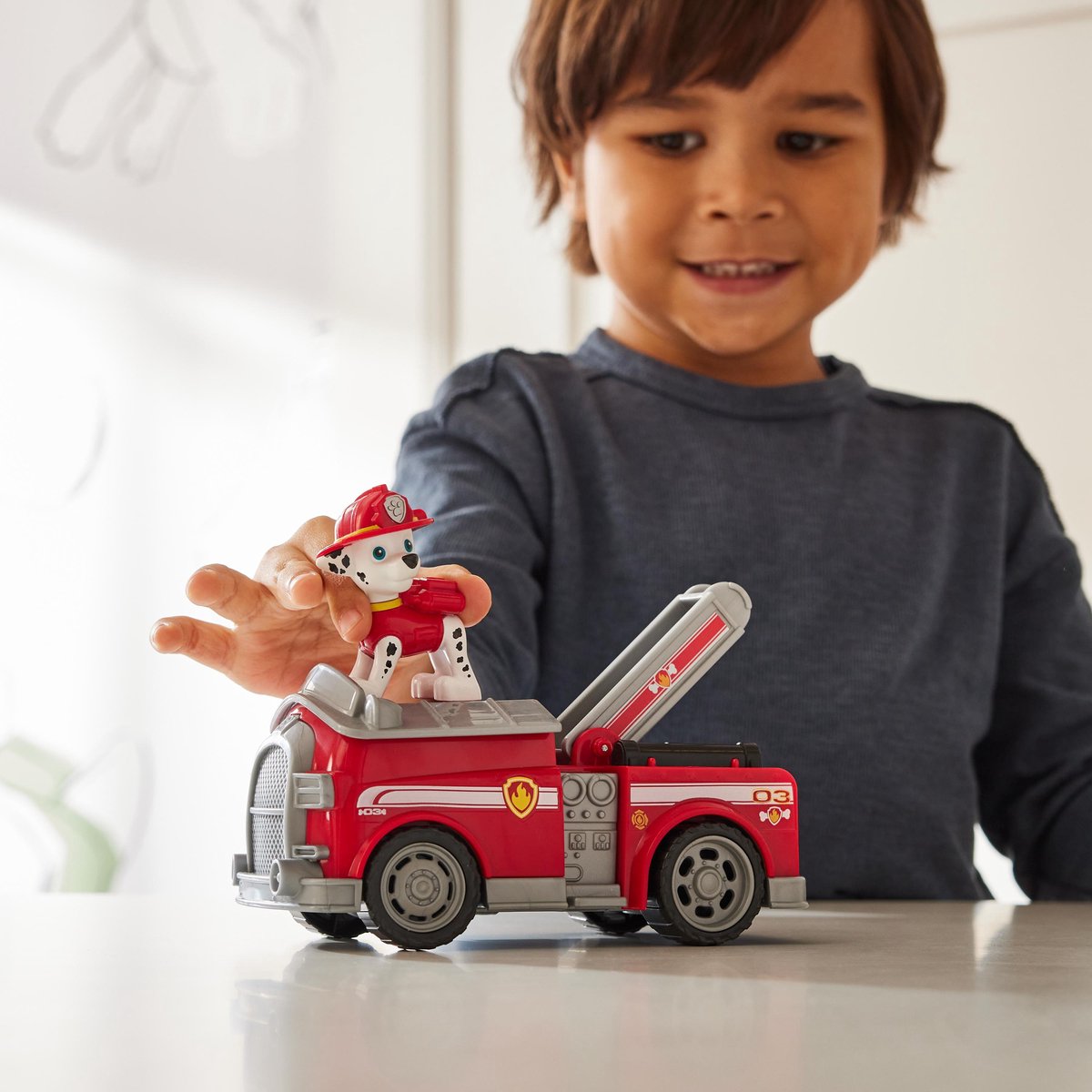 PAW Patrol - Marshall's Brandweerwagen - speelgoedauto met speelfiguur — afbeelding 9