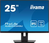 IIYAMA PROLITE - XUB2595WSU-B5 - LED-monitor 25" - 1920 x 1200 - IPS - 300 cd/m² - 1000:1 - 4 ms - VGA, HDMI, DisplayPort - luidsprekers - zwart