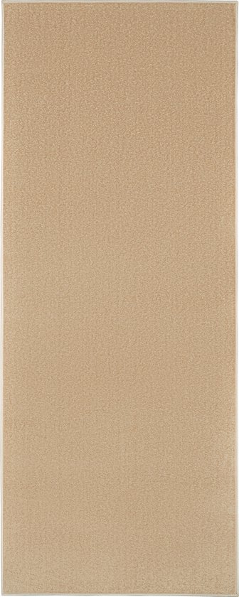 Tapiso Tapis de Couloir Mono Beige Uni Tapis de Couloir à Poils Ras Taille - 100x1500