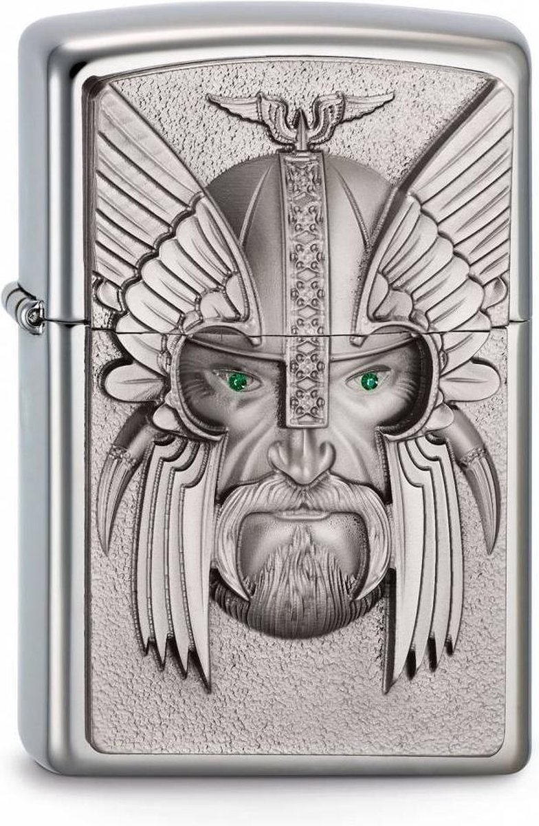 Goedkoopste Aansteker Zippo Green Eyed Viking