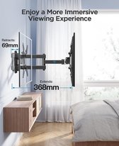 Draaibaar Kantelbaar Uitschuifbaar TV-Beugelbevestiging Past op 13-42 Inch Vlakke en TV tot 20 kg, max. VESA 200x200mm (PSPISF1)