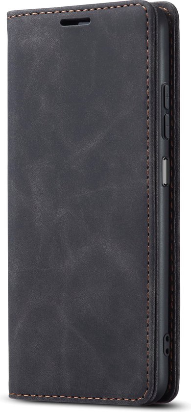 Motorola Edge 40 Neo Case - Book Case Cuir Slimline Zwart