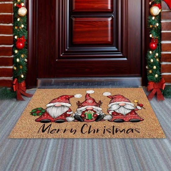 Deurmat Kerst- Entree - Merry Christmas - Tapijt - 40cmx60cm