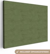 Canvas Schilderij Inductie beschermer - Leer - Groen - Dieren - 120x90 cm - Wanddecoratie