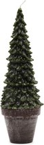 Riviera Maison Kerstboom Kaars - Colorado Christmas Tree Candle - Groen - Maat L