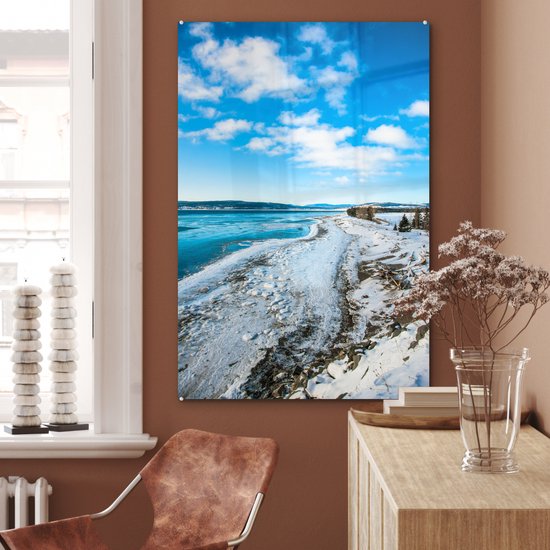 Littoral au parc national Forillon au Québec Plexiglas 80x120 cm - Tirage photo sur Glas (décoration murale plexiglas)