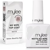 Mylee Matte No-Wipe Gel-Nagellak Top Coat 15ml UV/LED Nail Art Manicure Pedicure voor professioneel & thuisgebruik - Langdurig en gemakkelijk aan te brengen