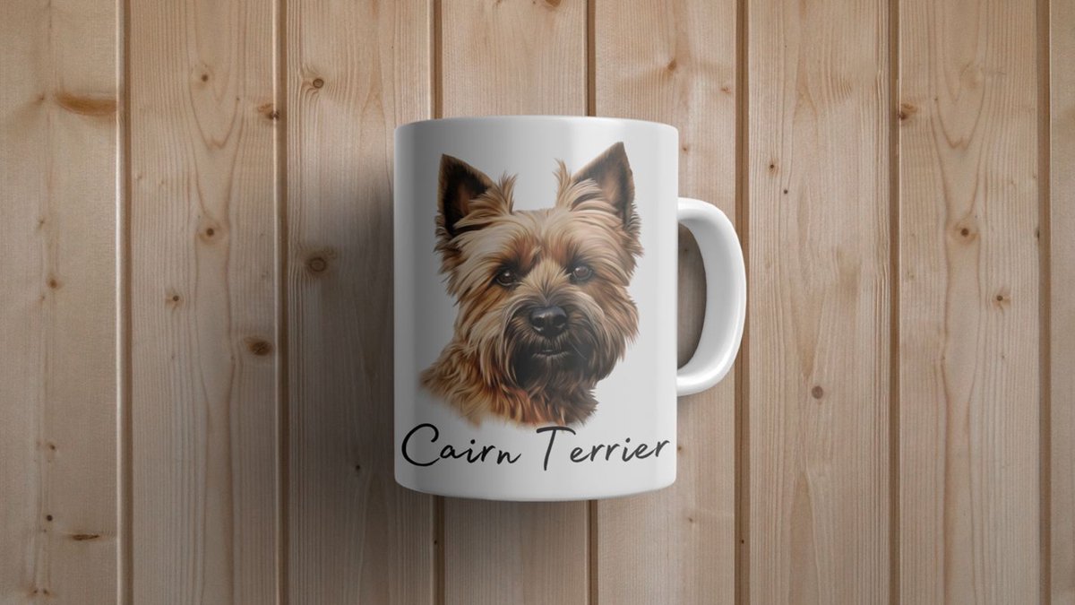 Mok Cairn Terrier Beker cadeau voor haar of hem, kerst, verjaardag, honden liefhebber, zus, broer, vriendin, vriend, collega, moeder, vader, hond