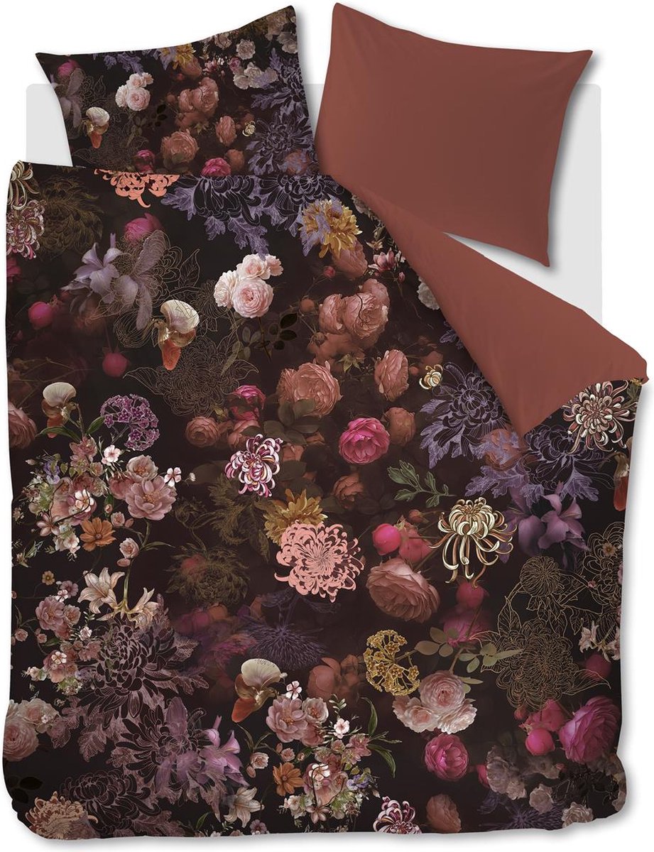 Kardol Chelsea Garden dekbedovertrek - Lits-Jumeaux - 240x200/220 - Rood