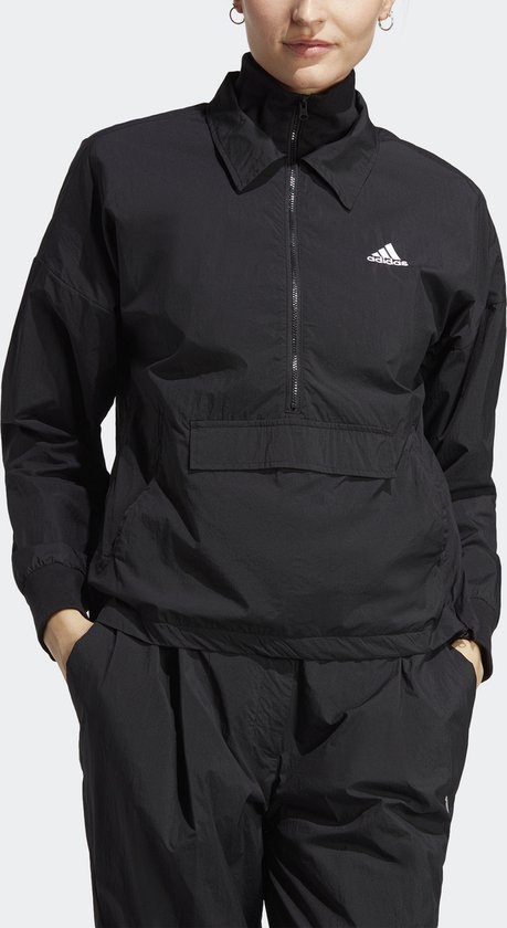 adidas Sportswear Formal Trainingsjack Dames Zwart- S bol
