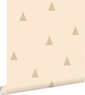 ESTAhome behang grafische driehoeken beige - 0.53 x 10.05 m - 139725