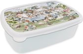 Corbeille à pain Wit - Lunch box - Lunch box - Décoration Jungle - Volkswagen Van - Animaux - Enfants - 18x12x6 cm - Adultes
