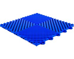 Rubbermagazijn | PVC tegel Blauw | 25 tegels | Per 2,25 m² | 30x30cm | Dikte 1,5 cm | garagevloer | vloer voor beurzen | showroomvloer