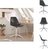 vidaXL Kantoorstoel Trendy Lichtgrijs - 46x59x(70-82)cm - 360° draaibaar - Polypropyleen - Bureaustoel