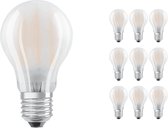 Voordeelpak 10x Ledvance CLASSIC LED E27 Peer Filament Mat 6.5W 806lm - 840 Koel Wit | Vervangt 60W