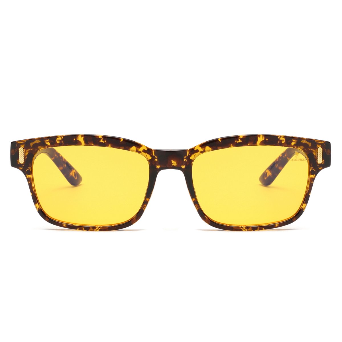 Flamengo® Night Vision Bril - Gepolariseerd - Anti Blauw licht Filter - Nachtbril Auto –Autobril– Gele Bril voor Autorijden - geschikt voor dames/heren – Bruin