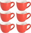 Mini porcelain espresso cup, 90 ml, small coffee cups, demitasse for espresso, tea, red, 214CEC060223
