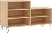 vidaXL-Schoenenkast-102x36x60-cm-bewerkt-hout-sonoma-eikenkleurig
