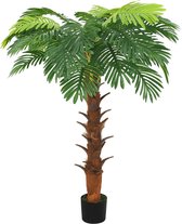 vidaXL - Kunstplant - met - pot - cycaspalm - 160 - cm - groen