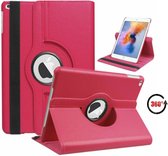 Geschikt Voor iPad 9/8/7 Hoes - 9e/8e/7e Generatie - 10.2 Inch - Case Cover Hoesje - Bookcase - 2021/2020/2019 - 360 Draaibaar - Roterend - Met Standaard - Roze