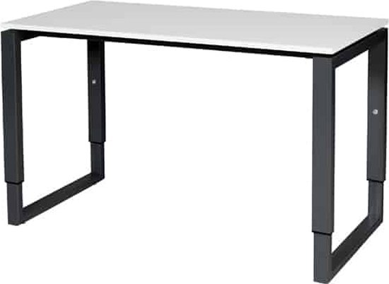 Table de conférence Schaffenburg - Ajustable - 180x100 Havana Cherry - structure noire