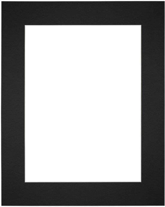 Passe-Partout Fotomaat 23x33 cm - Lijstmaat 35x45 cm - Zwart - Museumkarton - Fotolijst niet inbegrepen