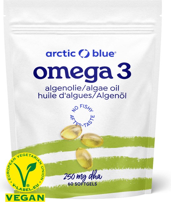 Arctic Blue - Omega 3 Algenolie Capsules - 250 mg DHA - 60 doseringen - Vegan Keurmerk