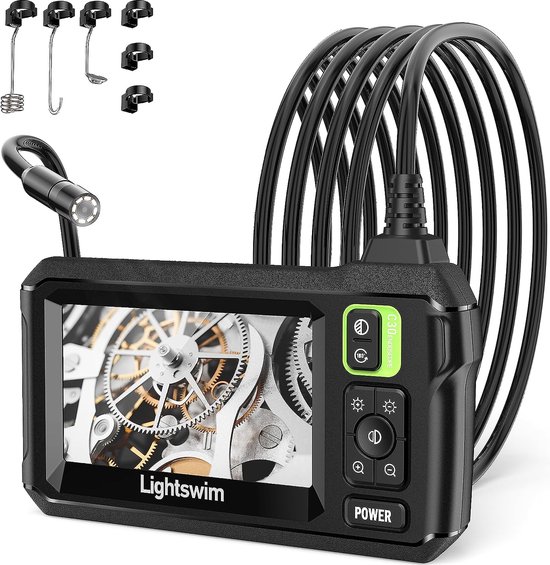 10m - Caméra Endoscope industriel IP67, câble rigide étanche