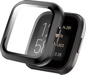 iMoshion Screen Protector Geschikt voor Fitbit Versa 2 - iMoshion Full Cover Hard Case / Hoesje - Zwart